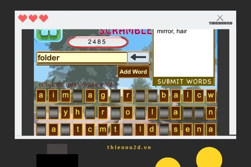 game Scramble Words pc